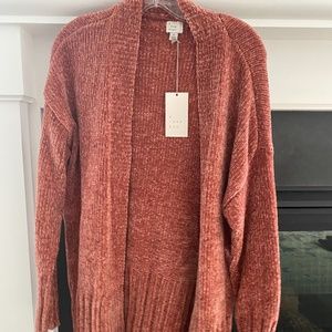 Dusty rose long sweater